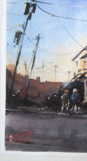 Morning Service by James Nyika |  Side View of Artwork 