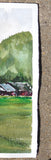Original art for sale at UGallery.com | Rice Field by James Nyika | $600 | watercolor painting | 15' h x 22' w | thumbnail 2