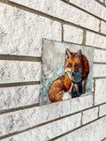 Original art for sale at UGallery.com | Foxy by Jan Fontecchio Perley | $625 | oil painting | 8' h x 10' w | thumbnail 2