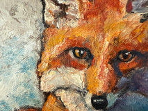 Original art for sale at UGallery.com | Foxy by Jan Fontecchio Perley | $625 | oil painting | 8' h x 10' w | thumbnail 4
