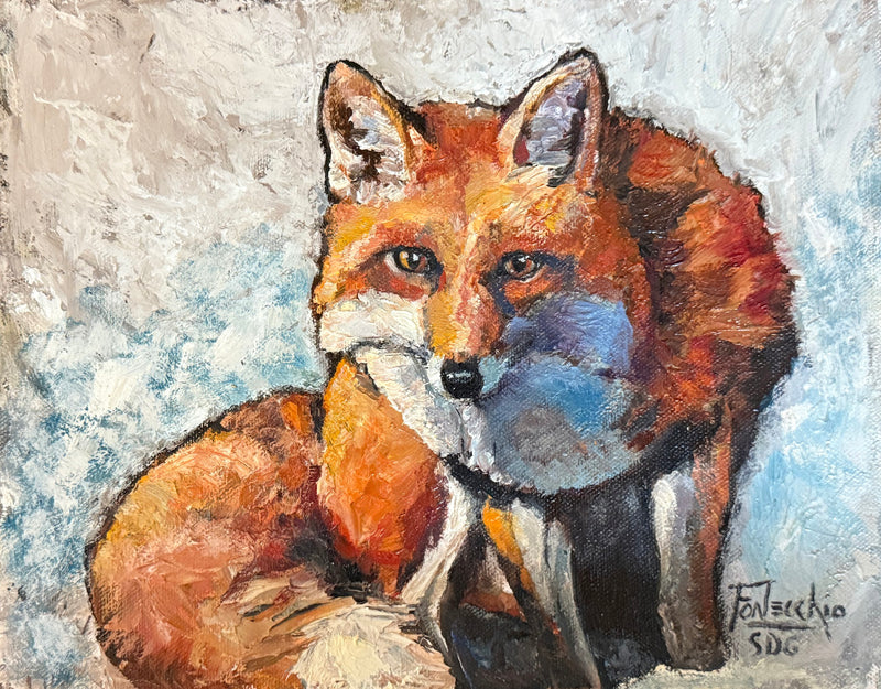 Foxy by Jan Fontecchio Perley - oil painting | UGallery