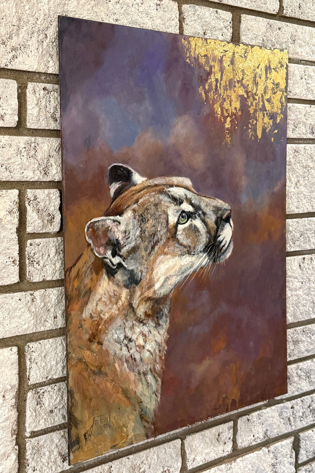 Looking Up by Jan Fontecchio Perley |  Side View of Artwork 