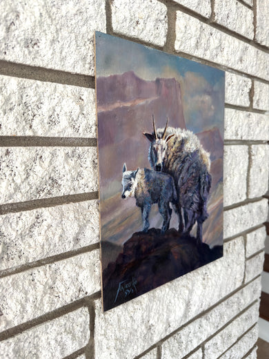 On High Places by Jan Fontecchio Perley |  Side View of Artwork 