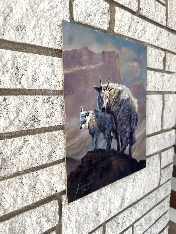 On High Places by Jan Fontecchio Perley |  Side View of Artwork 