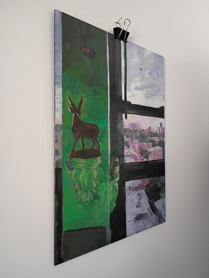 Dusk in the North by Jane Thorn |  Side View of Artwork 