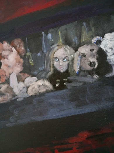 M3GAN by Jane Thorn |   Closeup View of Artwork 