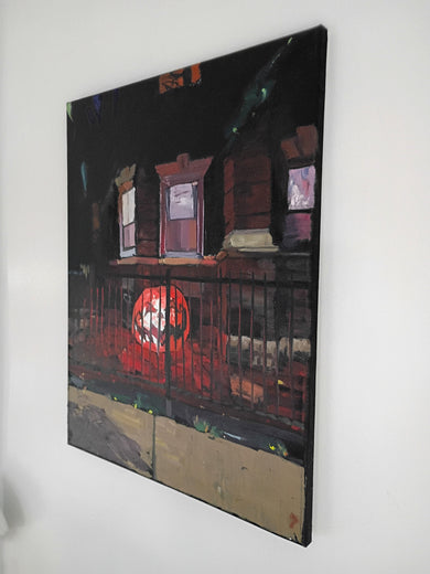 Samhain by Jane Thorn |  Side View of Artwork 