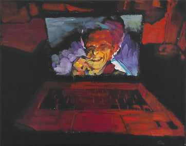 oil painting by Jane Thorn titled The Devil