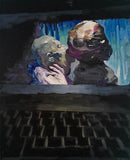 Original art for sale at UGallery.com | The Hunger by Jane Thorn | $750 | oil painting | 16' h x 20' w | thumbnail 1