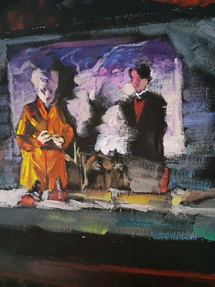 The Shadow by Jane Thorn |  Closeup View of Artwork 