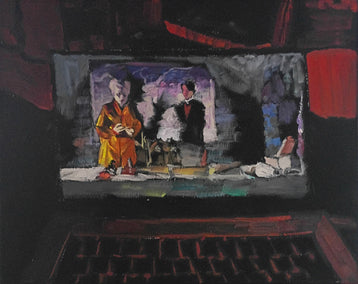 oil painting by Jane Thorn titled The Shadow