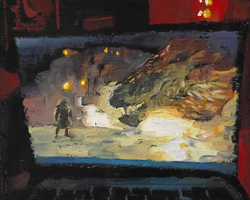 oil painting by Jane Thorn titled Vermithor