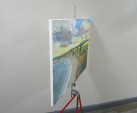 Original art for sale at UGallery.com | Above the Beach by Janet Dyer | $1,425 | acrylic painting | 22' h x 28' w | thumbnail 2