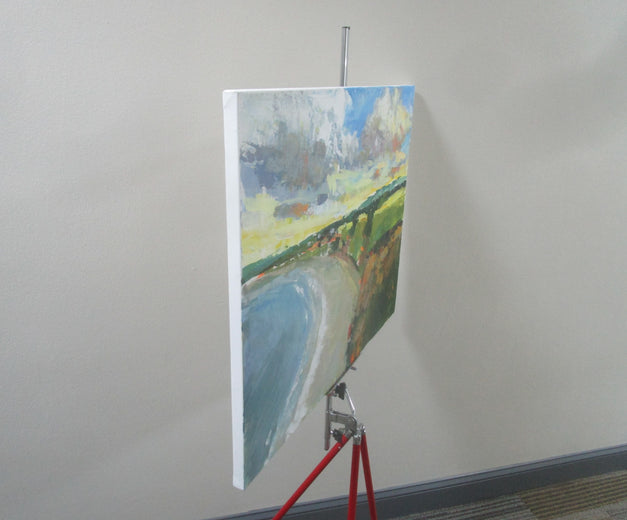 Above the Beach by Janet Dyer |  Side View of Artwork 