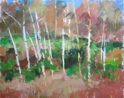 Autumn Birches by Janet Dyer | Artwork Main Image