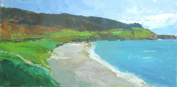 acrylic painting by Janet Dyer titled Bay, Ireland