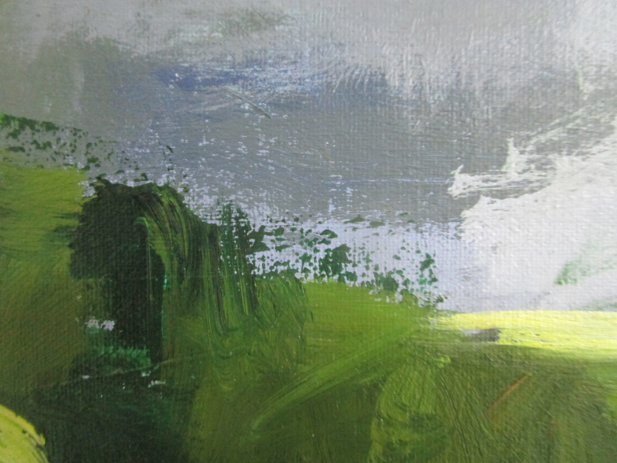 Cloudy Sky, Cotswolds by Janet Dyer |  Closeup View of Artwork 