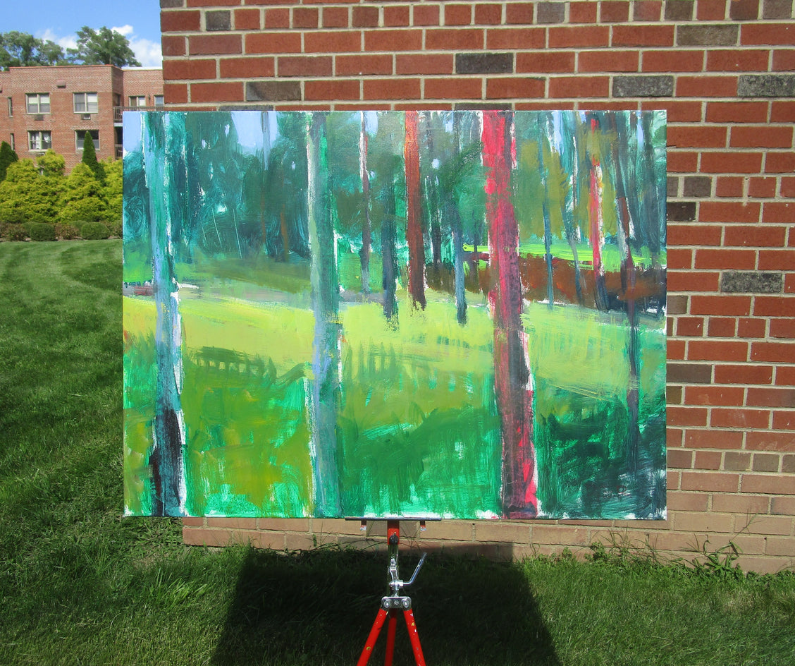 Colorful Woods by Janet Dyer |  Context View of Artwork 