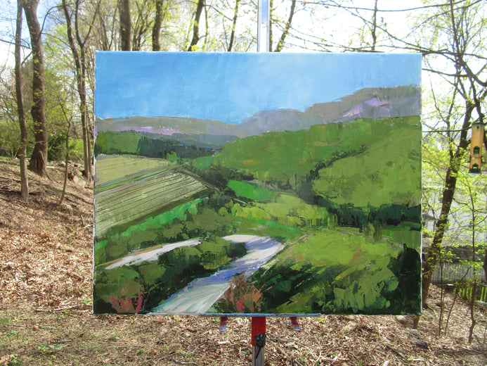 Curve in the Road by Janet Dyer |  Context View of Artwork 