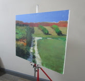 Original art for sale at UGallery.com | Downhill Path, Provence by Janet Dyer | $1,425 | acrylic painting | 22' h x 28' w | thumbnail 2