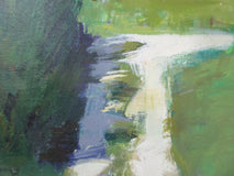 Original art for sale at UGallery.com | Downhill Path, Provence by Janet Dyer | $1,425 | acrylic painting | 22' h x 28' w | thumbnail 4