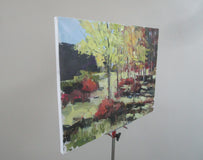 Original art for sale at UGallery.com | Edge of the Woods II by Janet Dyer | $1,000 | acrylic painting | 18' h x 24' w | thumbnail 2