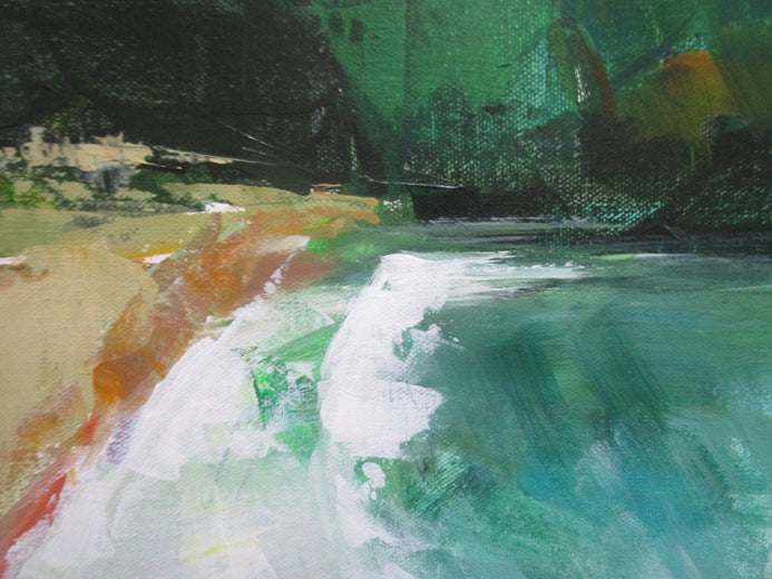 English Coast by Janet Dyer |   Closeup View of Artwork 