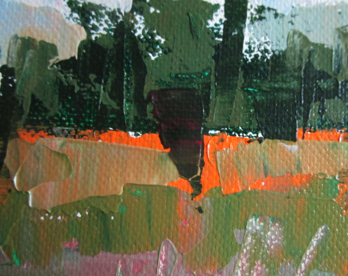Field Near Saumane, Provence by Janet Dyer |  Closeup View of Artwork 