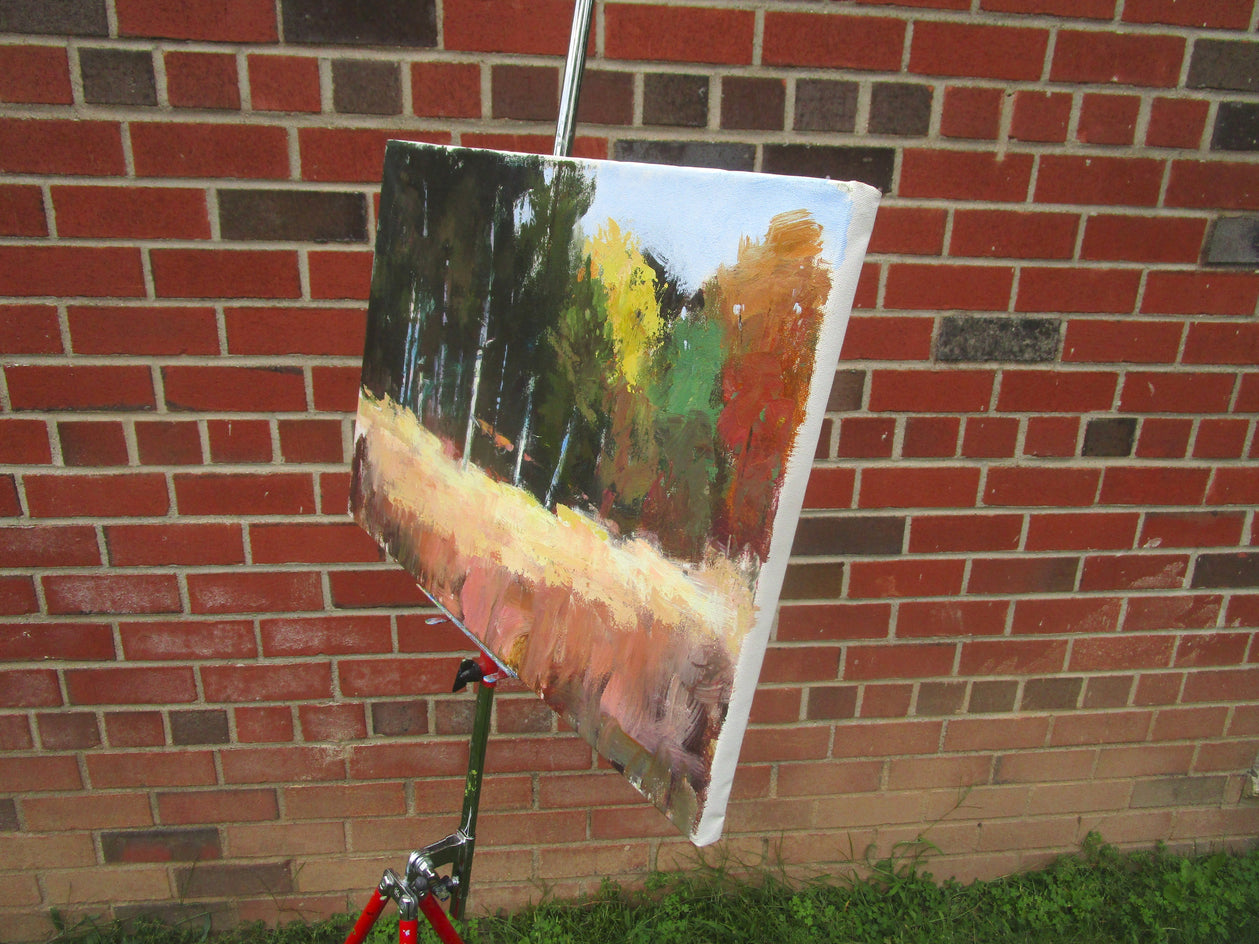 Forest Edge by Janet Dyer |  Side View of Artwork 