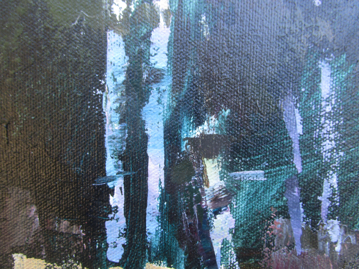 Forest Edge by Janet Dyer |  Closeup View of Artwork 