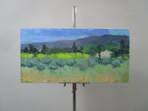 Original art for sale at UGallery.com | Houses by Olive Grove by Janet Dyer | $700 | acrylic painting | 12' h x 24' w | thumbnail 3