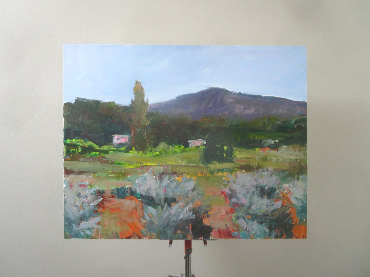 Houses in the Foothills by Janet Dyer |  Context View of Artwork 