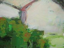 Original art for sale at UGallery.com | Houses on the Hillside by Janet Dyer | $975 | acrylic painting | 18' h x 24' w | thumbnail 4