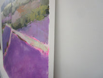 Original art for sale at UGallery.com | Lavender Farm, Provence by Janet Dyer | $1,125 | acrylic painting | 20' h x 24' w | thumbnail 2