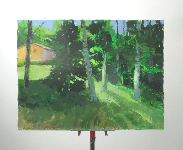 Light Through the Trees by Janet Dyer |  Context View of Artwork 