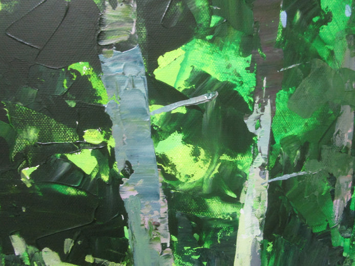 Light Through the Trees by Janet Dyer |   Closeup View of Artwork 