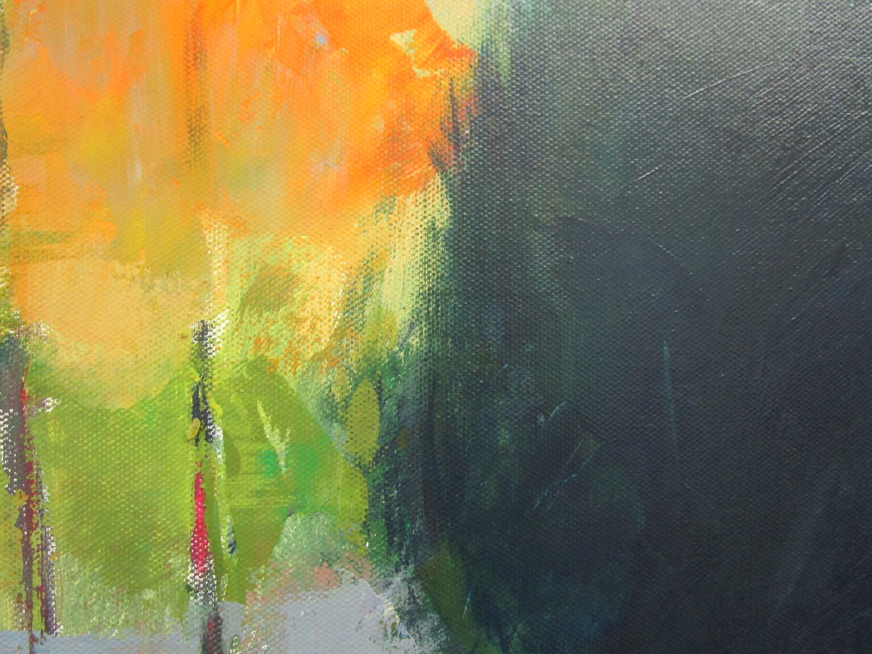 Lone Tree IV by Janet Dyer |  Closeup View of Artwork 