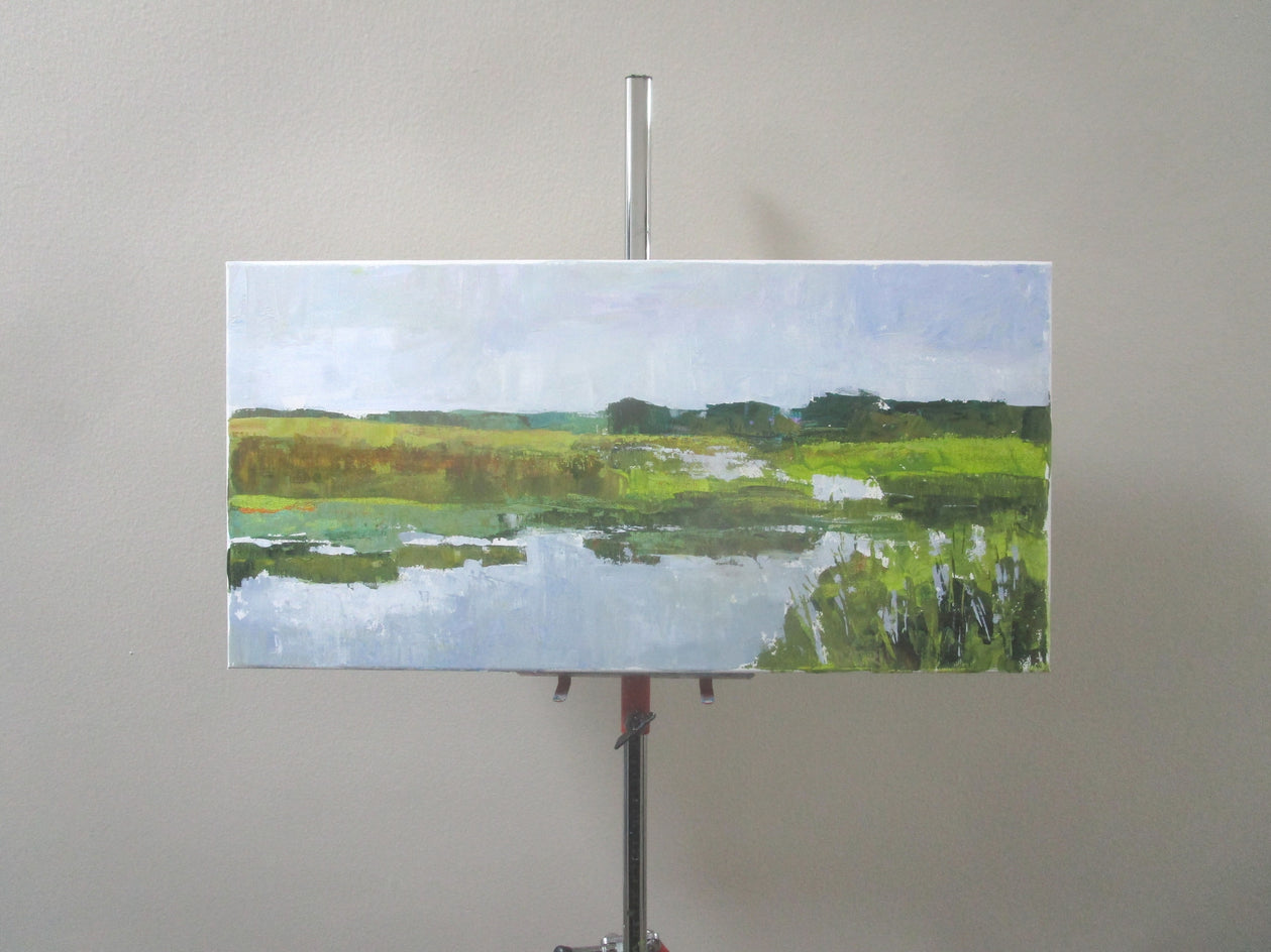 Marsh, Gray Day by Janet Dyer |  Context View of Artwork 