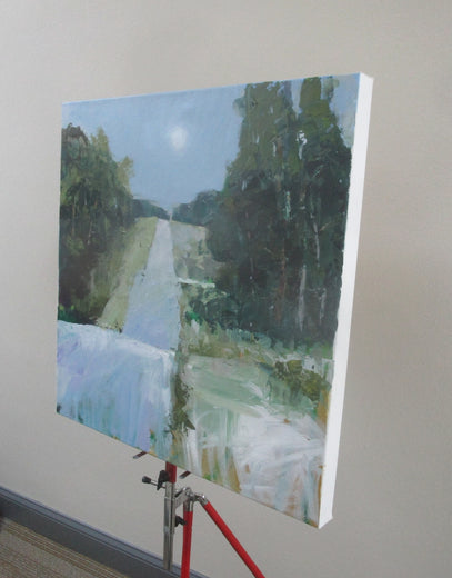 Moonlit Path by Janet Dyer |  Side View of Artwork 