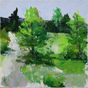 acrylic painting by Janet Dyer titled Mountain Path II