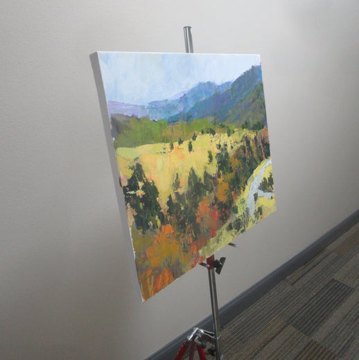 Mountain Road by Janet Dyer |  Side View of Artwork 