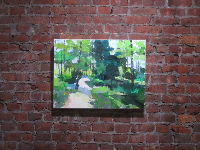 Path in Nature Preserve by Janet Dyer |  Context View of Artwork 