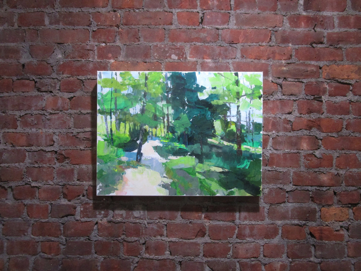 Path in Nature Preserve by Janet Dyer |  Context View of Artwork 