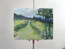 Original art for sale at UGallery.com | Path Toward Mountains, Provence by Janet Dyer | $775 | acrylic painting | 16' h x 20' w | thumbnail 3
