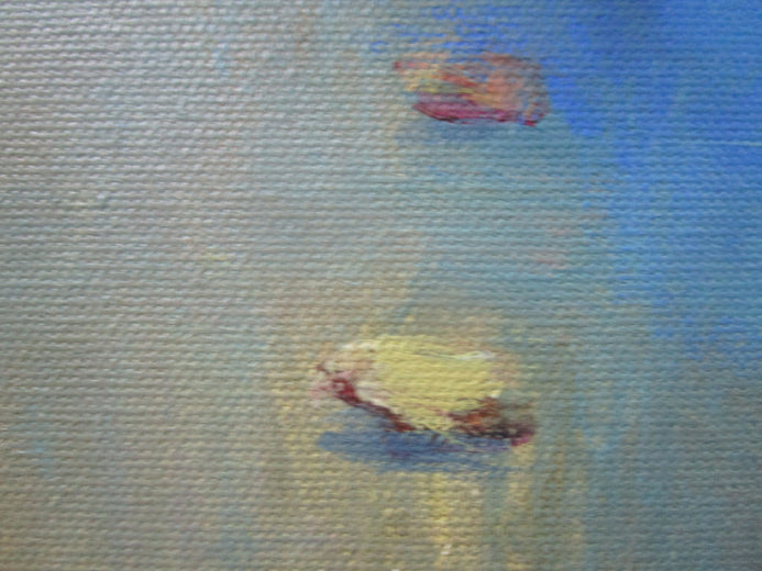 Pond, France by Janet Dyer |   Closeup View of Artwork 