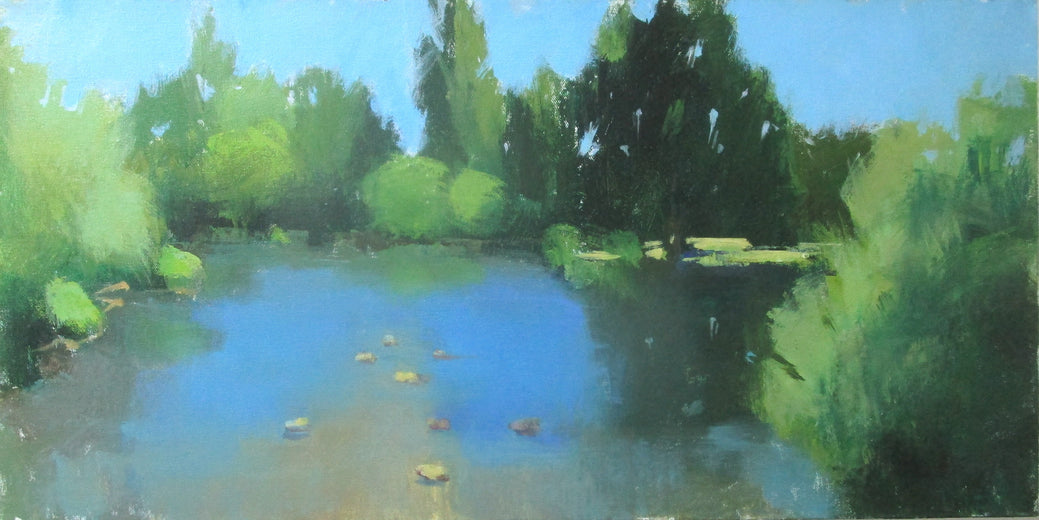 Pond, France by Janet Dyer |  Artwork Main Image 