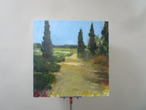 Original art for sale at UGallery.com | Quiet Path, Provence by Janet Dyer | $1,325 | acrylic painting | 24' h x 24' w | thumbnail 3