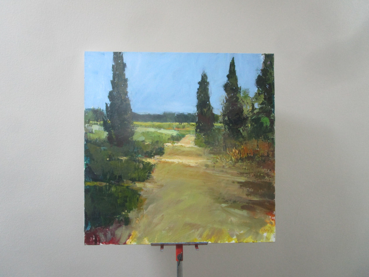 Quiet Path, Provence by Janet Dyer |  Context View of Artwork 