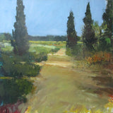 Original art for sale at UGallery.com | Quiet Path, Provence by Janet Dyer | $1,325 | acrylic painting | 24' h x 24' w | thumbnail 1
