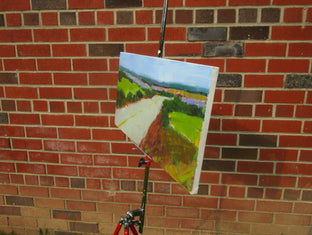 Quiet Road by Janet Dyer |  Side View of Artwork 